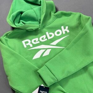 NWT Reebok Kids‎ Bright Green Hoodie Size 12